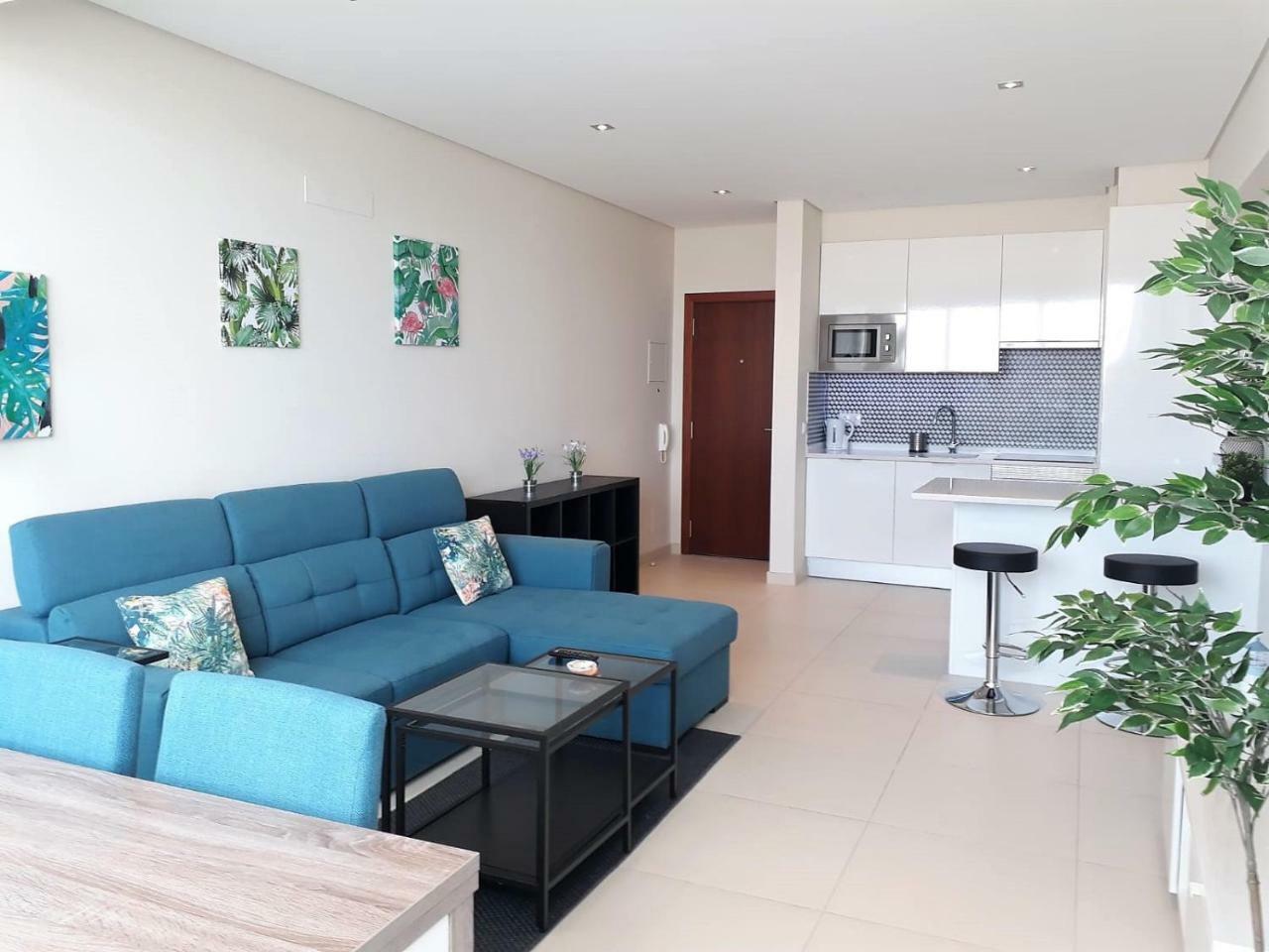 Abmar- Por-Do-Sol, Vista Mar, Remodelado, Wifi, 80Mt Praia Quarteira Esterno foto
