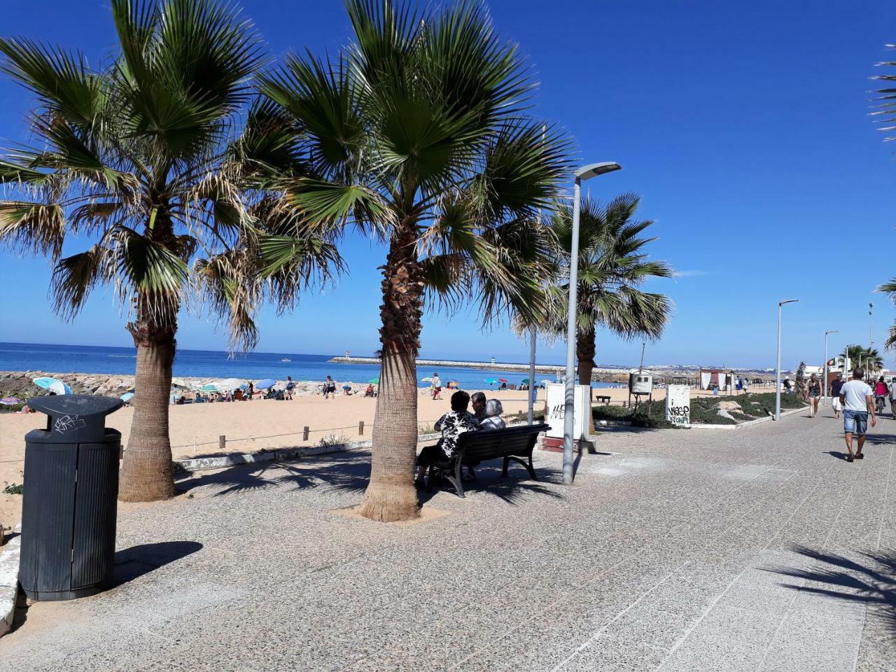 Abmar- Por-Do-Sol, Vista Mar, Remodelado, Wifi, 80Mt Praia Quarteira Esterno foto