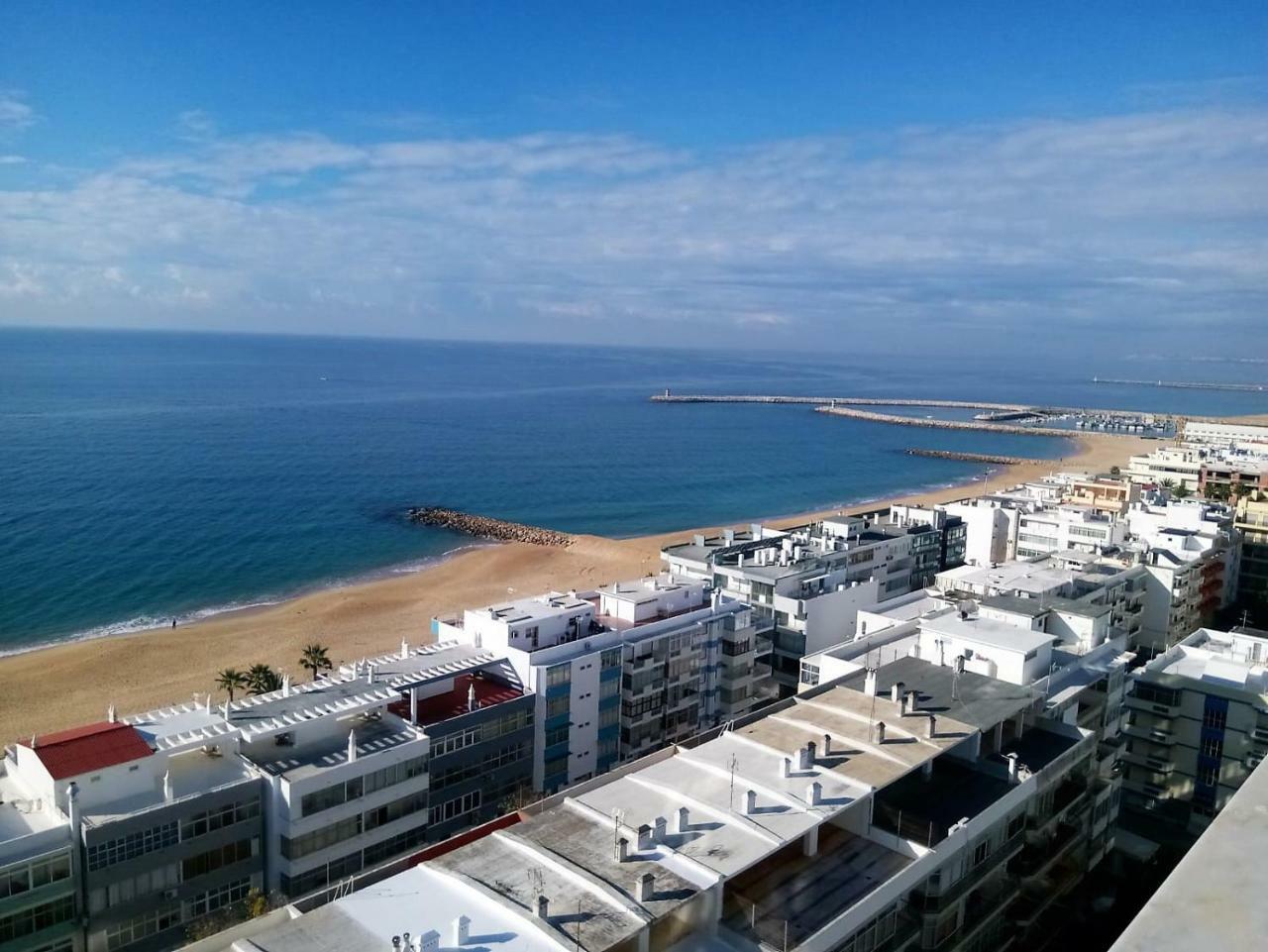 Abmar- Por-Do-Sol, Vista Mar, Remodelado, Wifi, 80Mt Praia Quarteira Esterno foto